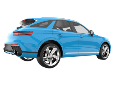 Araba modern araba. 3d illüstrasyon