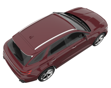 beyaz arkaplanda modern araba