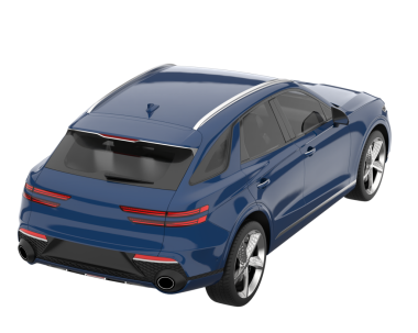 gerçekçi modern araba beyaz arka planda izole.