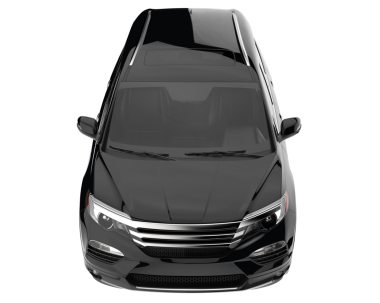 Modern araba, siyah arka planda izole edilmiş. 3d oluşturma