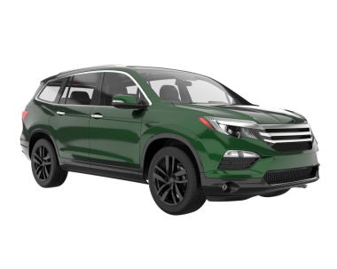 Beyaz arka planda modern lüks SUV. 3d oluşturma