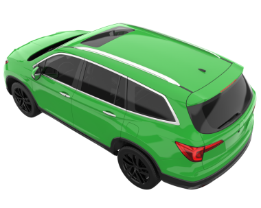 Modern şehir arabası. 3d oluşturma