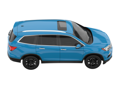 - Araba. Ön manzara. beyaz arkaplanda izole