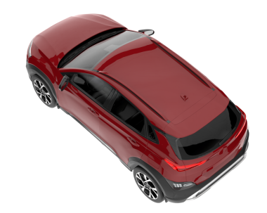 modern kırmızı araba 3D görüntüleme