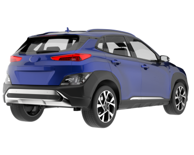 modern kompakt araba beyaz arkaplanda izole edildi.