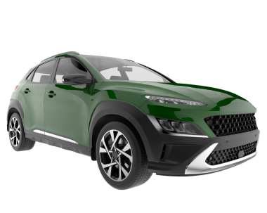 Arka planda izole edilmiş gerçekçi bir SUV aracı. 3D görüntüleme - illüstrasyon