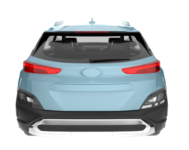 Gerçekçi araba beyaz üzerine izole