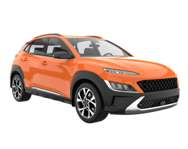 Arka planda izole edilmiş gerçekçi bir SUV aracı. 3D görüntüleme - illüstrasyon