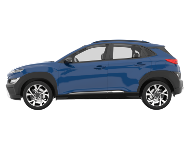 Mavi arabalı modern bir cip. vektör illüstrasyonu.