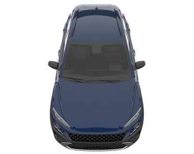 Siyah araba beyaz arka planda izole edilmiş. 3d illüstrasyon.