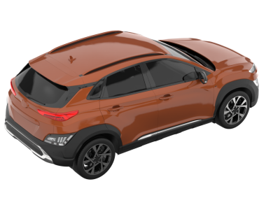 araba beyazda izole edildi.