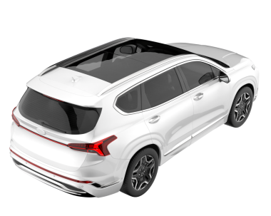 modern SUv gölgeli beyaz arkaplanda izole edildi