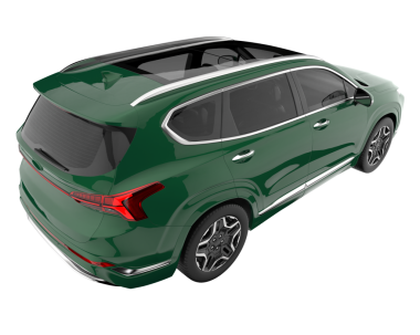 Modern SUV arabası. 3d illüstrasyon