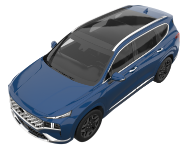 modern SUv beyaz arkaplanda izole edildi