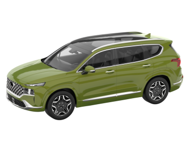 Arka manzaralı gerçekçi bir arazi aracı. 3D görüntüleme - 3d illüstrasyon