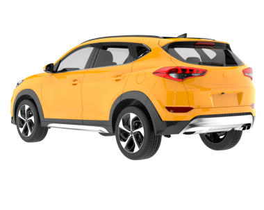 Arabalı gerçekçi bir jip. 3 boyutlu illüstrasyon. 3d oluşturma.