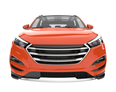 beyaz arka planda modern araba 3 boyutlu görüntüleme