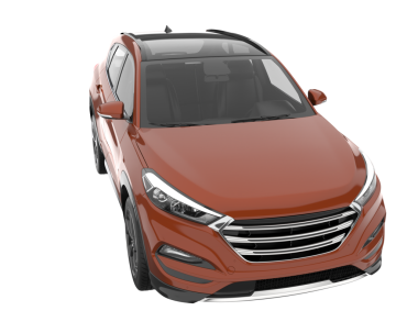 Beyaz arka planda modern bir cip. 3d illüstrasyon