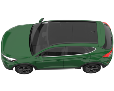 Modern araba arka planda izole edilmiş. 3D görüntüleme - illüstrasyon