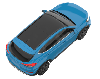 Araba arka planda izole. 3D görüntüleme - cg