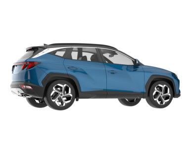 gerçekçi 3D mavi SUV - vektör