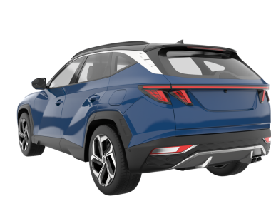 SUV 'un gerçekçi 3 boyutlu çizimi