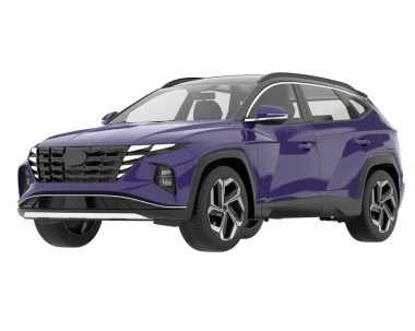 Beyaz arka planda modern bir araba. 3 Boyutlu Hazırlama