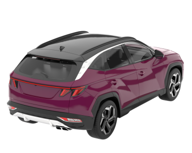 gerçekçi 3 boyutlu spor araba çizimi