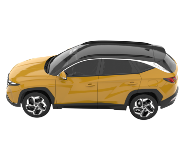 Manzaralı gerçekçi bir arazi aracı. vektör illüstrasyonu