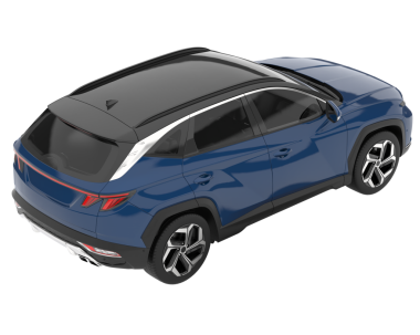 araba yan görünümü kırpma yolu ile izole edildi