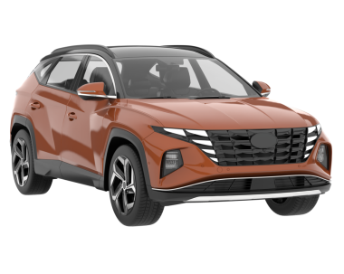 Beyaz arka planda modern bir araba. Gölgeli 3D görüntüleme