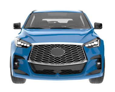 Araba modern sedan. Vektör. Gerçekçi illüstrasyon. 3 d