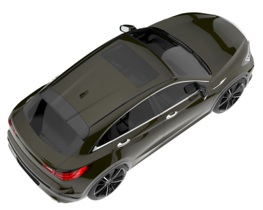 modern araba beyaz arkaplanda izole edildi