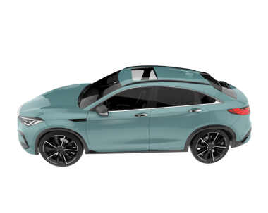 Beyaz arkaplandaki araba