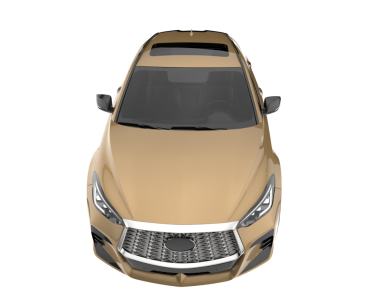 Beyaz arka planda modern lüks SUV arabası. 3d oluşturma