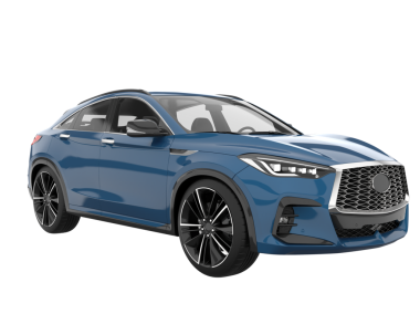 Gerçekçi bir araba. 3d gerçekçi vektör illüstrasyonu