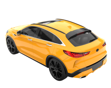 Beyaz arka planda izole edilmiş modern lüks araba. 3d illüstrasyon