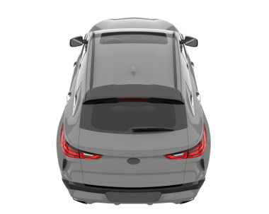 modern SUV aracı beyaz arkaplanda izole edildi