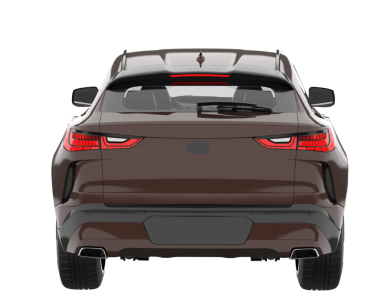 modern araba arka görünümü