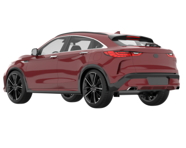 araba beyaz arkaplanda izole edildi