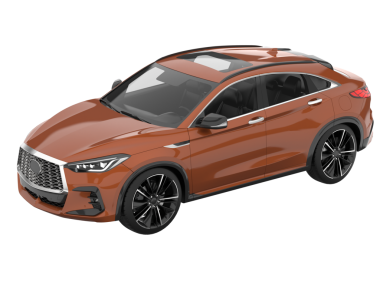 araba beyaz arkaplanda izole edildi.