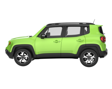 yeşil modern kompakt araba