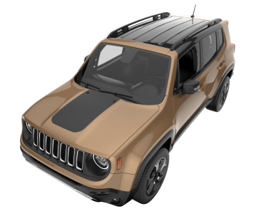 Beyaz arka planda bir SUV 'un 3 boyutlu resmi