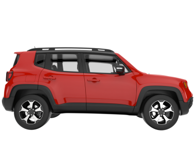 beyaz arkaplanda izole edilmiş bir araba.