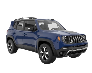 Beyaz arka planda izole edilmiş gerçekçi bir araba. 3d oluşturma