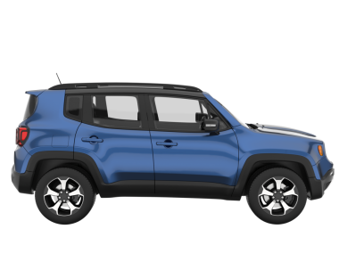 mavi araba beyaz arkaplanda izole edildi