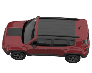 Beyaz arkaplanda kırmızı araba.