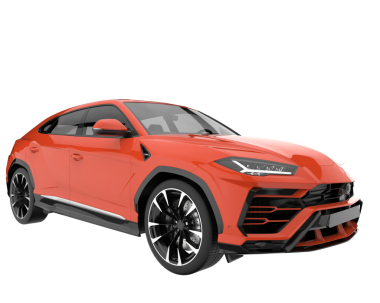 Siyah arka planda modern lüks bir araba. 3d oluşturma