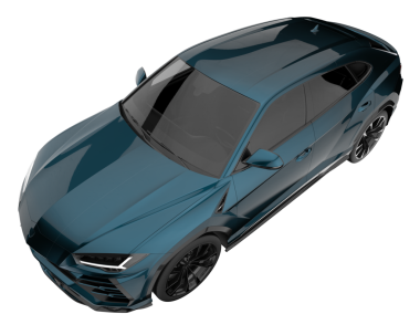 Siyah arka planda modern araba.