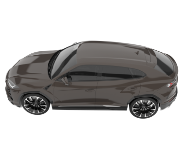 araba yan görünümü 3d görüntüleme beyaz arkaplan üzerinde izole